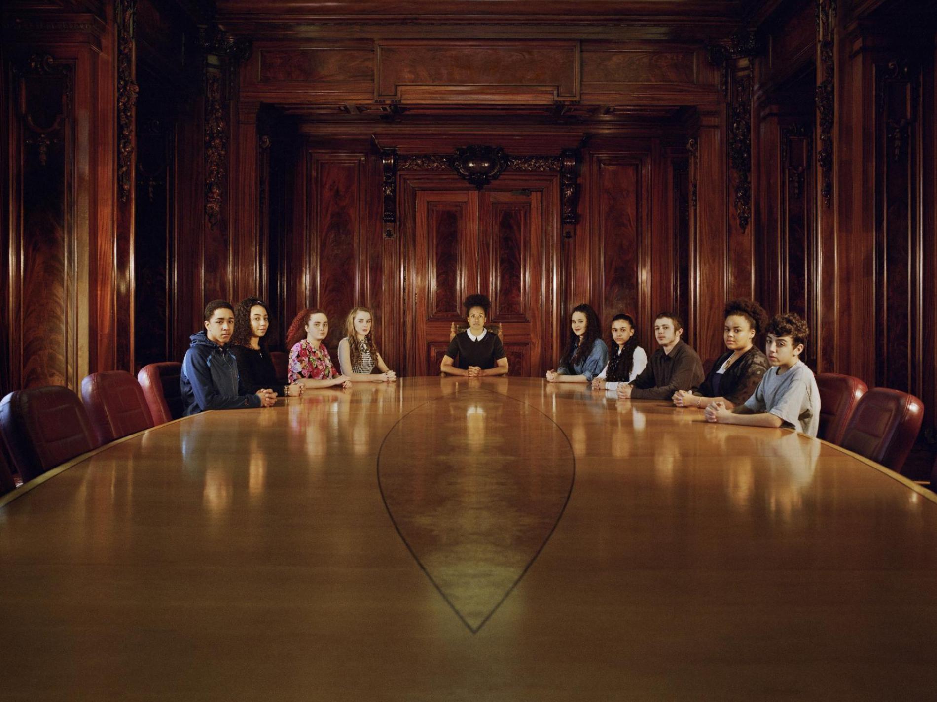 L8 Unseen: Tiber Youth People’s Steering Group in the boardroom of the Royal Liver Building